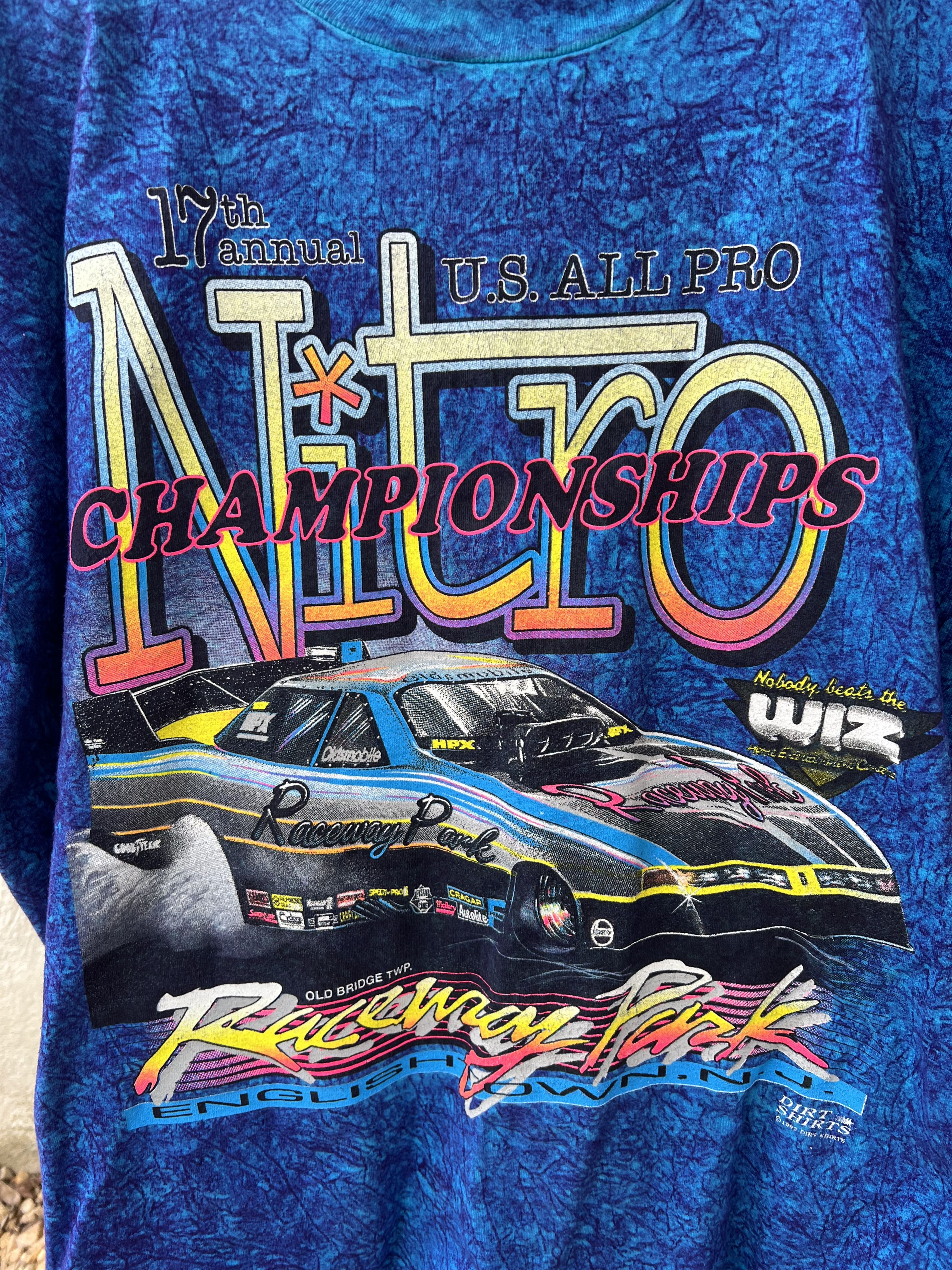 Vintage 1993 Nitro Championships Racing Tee nascar Size US XL / EU 56 / 4 - 3 Thumbnail