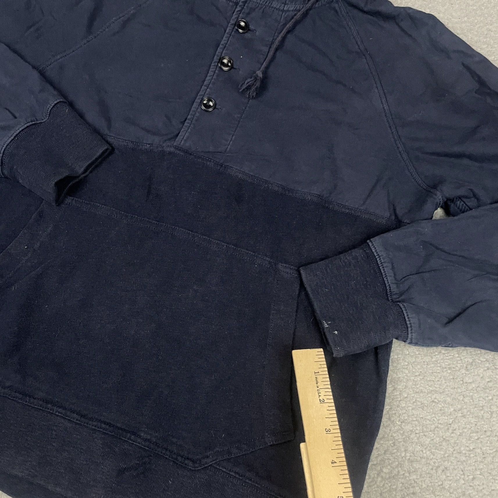 J.Crew J.CREW Sweater Mens M Blue Hoodie Sweatshirt Buttons Pockets Casual Navy M Size US M / EU 48-50 / 2 - 4 Thumbnail