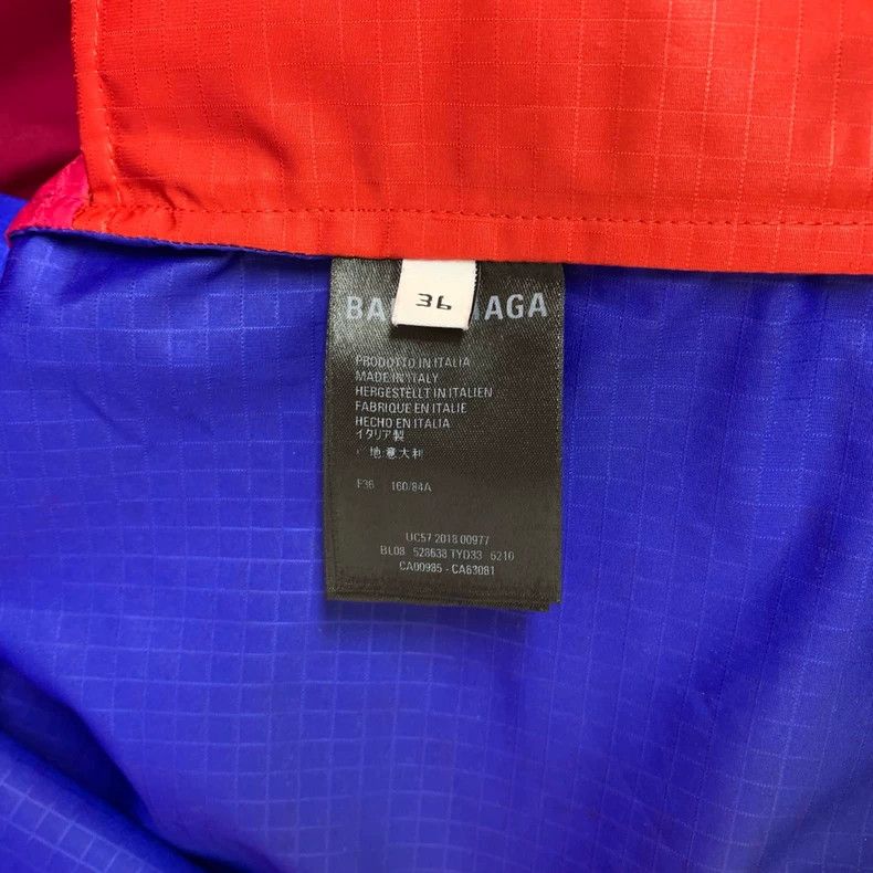 Balenciaga Balenciaga Red and blue patchwork big logo assault jacket 2 Size XS / US 0-2 / IT 36-38 - 4 Thumbnail