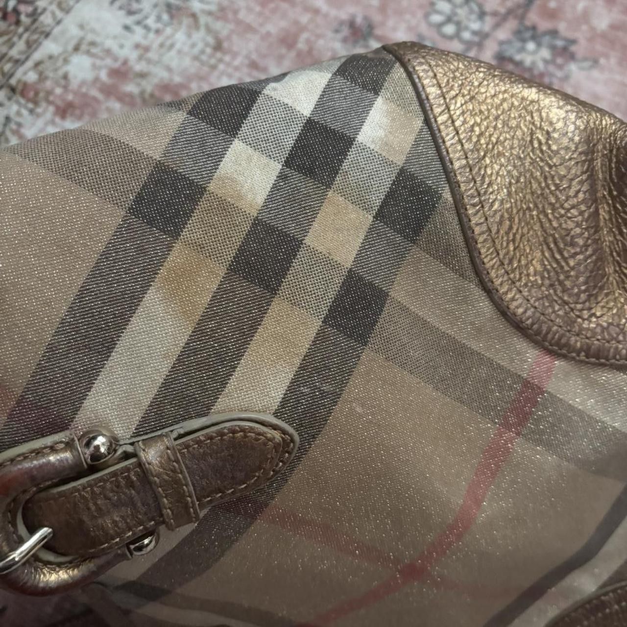 Burberry Burberry Shimmer Check Byron Tote Bag Size ONE SIZE - 6 Thumbnail