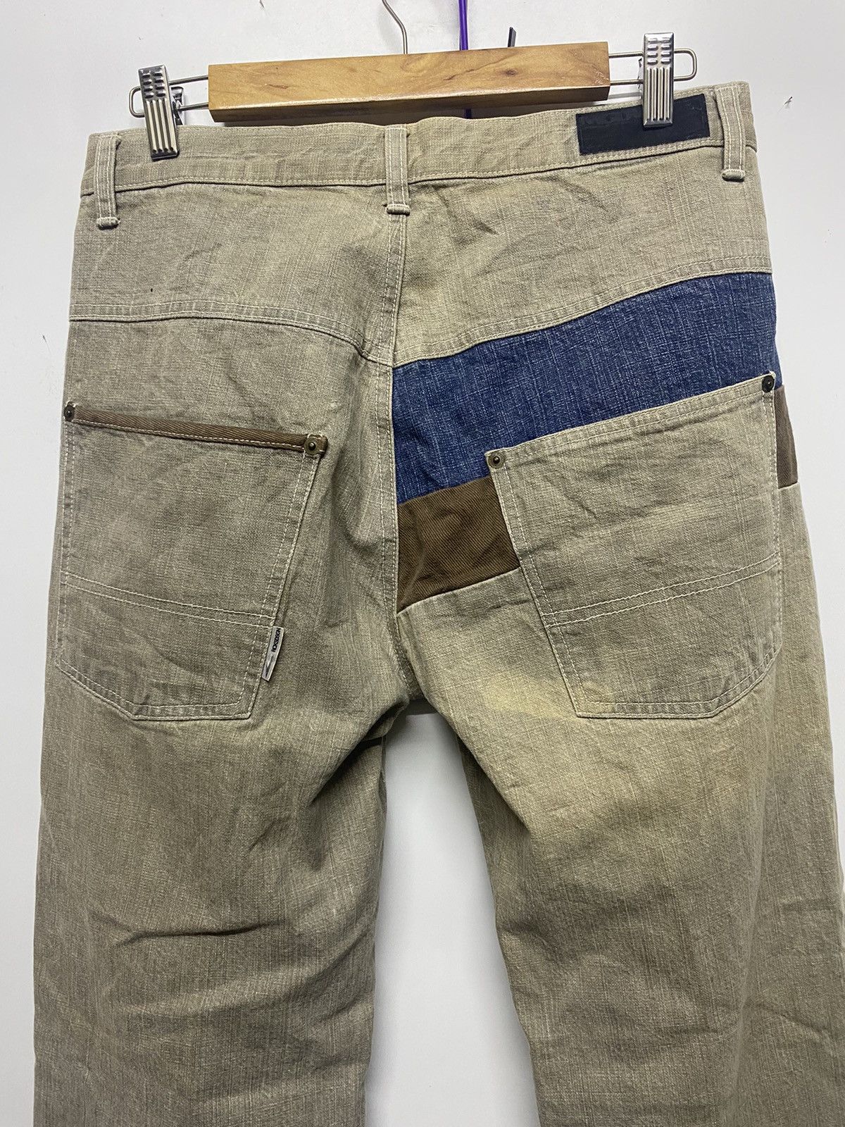Japanese Brand Monitor Graphic Design Wear Denim Patches Jeans Pants Size US 30 / EU 46 - 5 Thumbnail