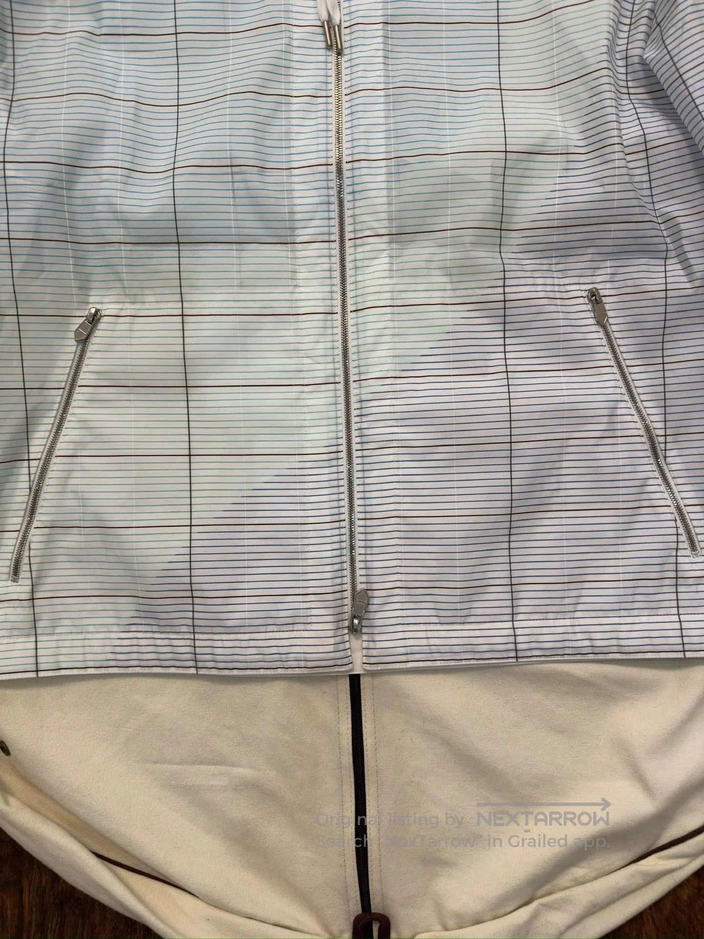 Hermes Hooded Checkered Light Jacket. Size US S / EU 44-46 / 1 - 2 Thumbnail