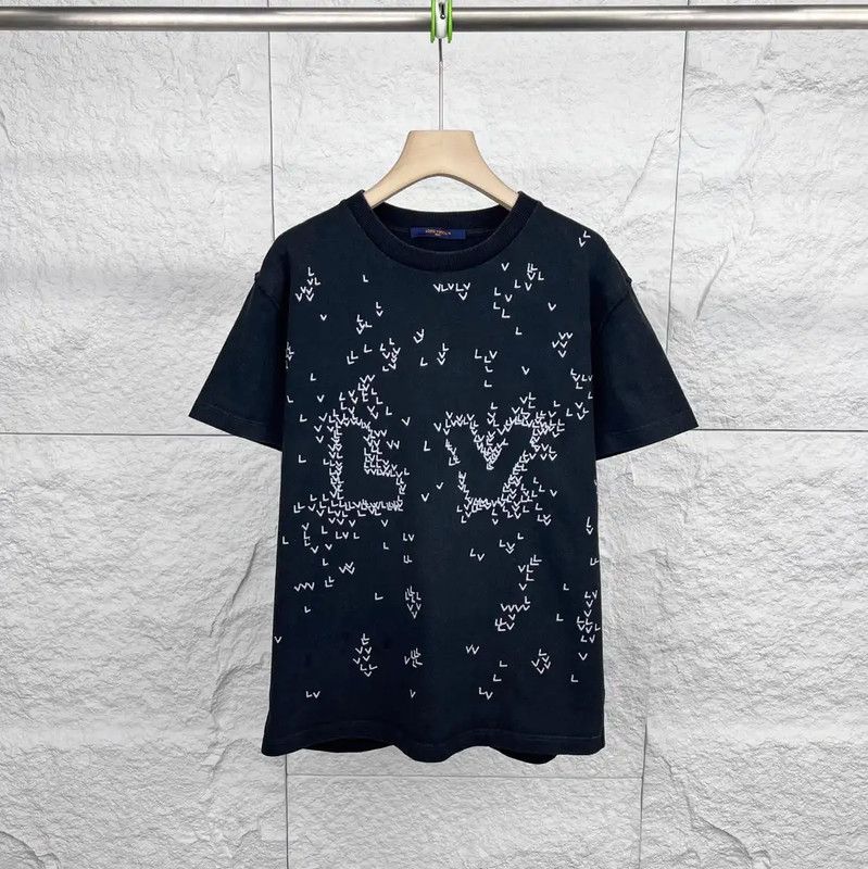 Louis Vuitton Louis Vuitton Women's Black Cotton T-Shirt 0089 Size S / US 4 / IT 40 - 1 Thumbnail