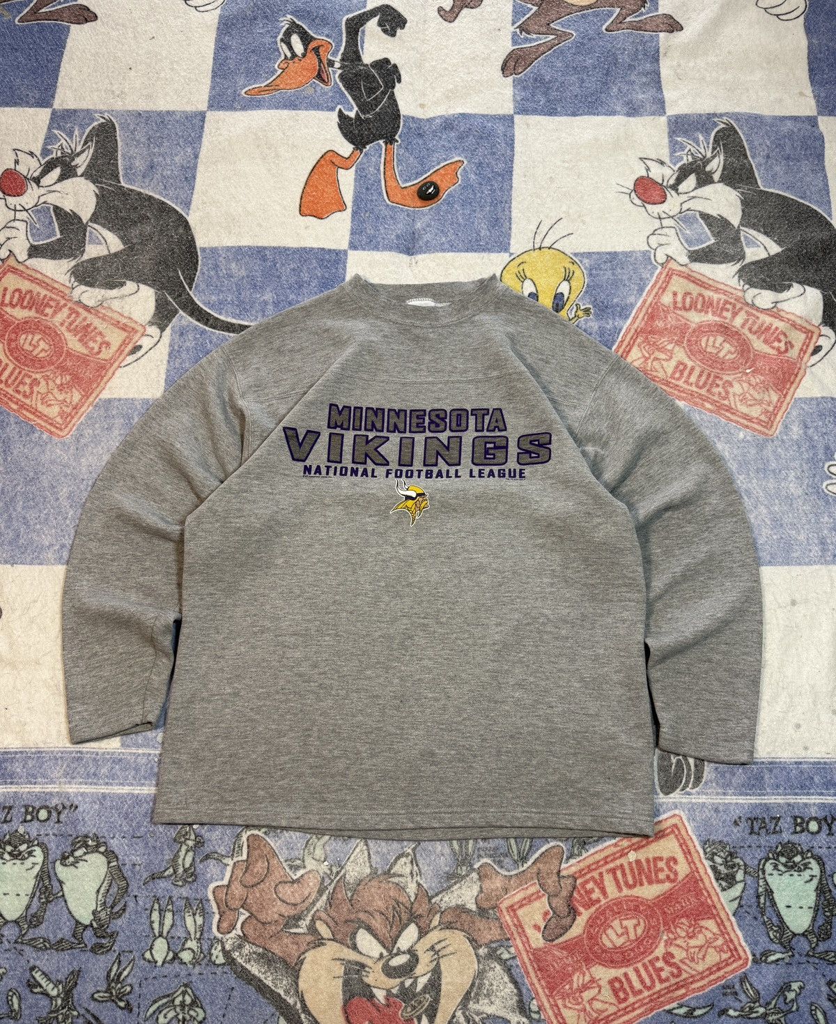 NFL Vintage minnesota vikings crewneck sweatshirt Size US L / EU 52-54 / 3 - 1 Thumbnail