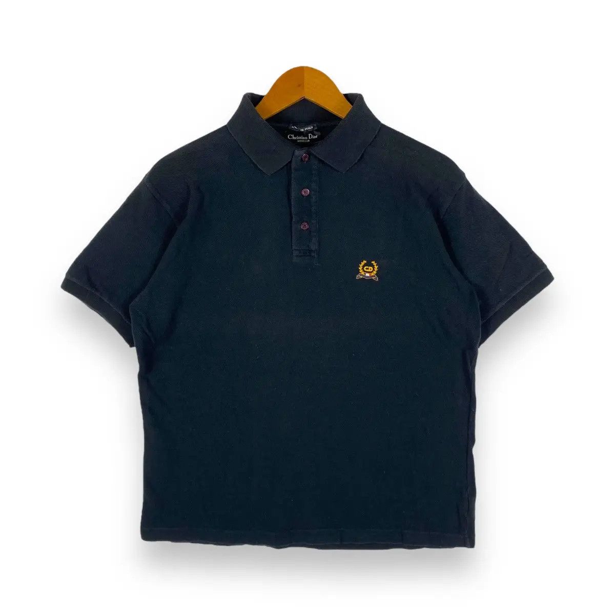 Christian Dior Monsieur Vintage CHRISTIAN DIOR MONSIEUR Basic Logo Polo Shirt Size US M / EU 48-50 / 2 - 1 Thumbnail