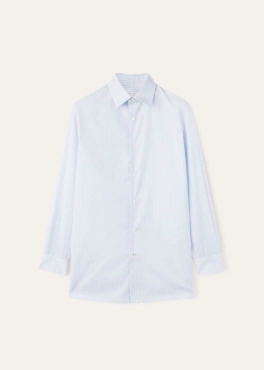 Loro Piana o1w1db10725 FAO7559 Filippo Cotton Shirt in Light Blue Size US XL / EU 56 / 4 - 1 Thumbnail