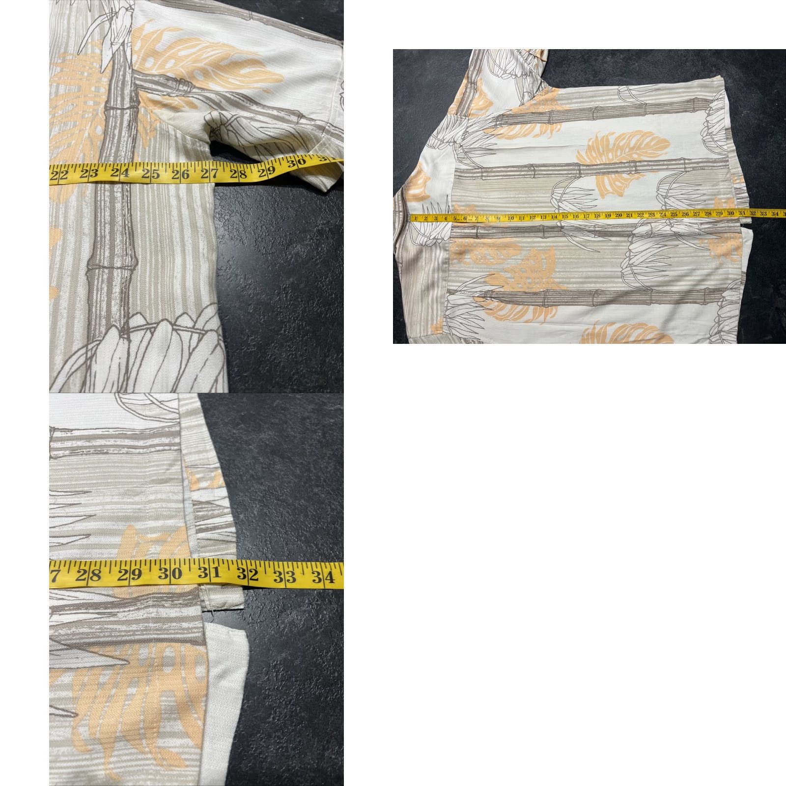 Cubavera Cubavera Camp Shirt 2XL Rayon Floral Button-Up Men Beige Floral Cubavera Camp Shirt 2XL Rayon Flower Pattern Button-Up Mens Regular Beige 100% Rayon Size US XXL / EU 58 / 5 - 8 Thumbnail