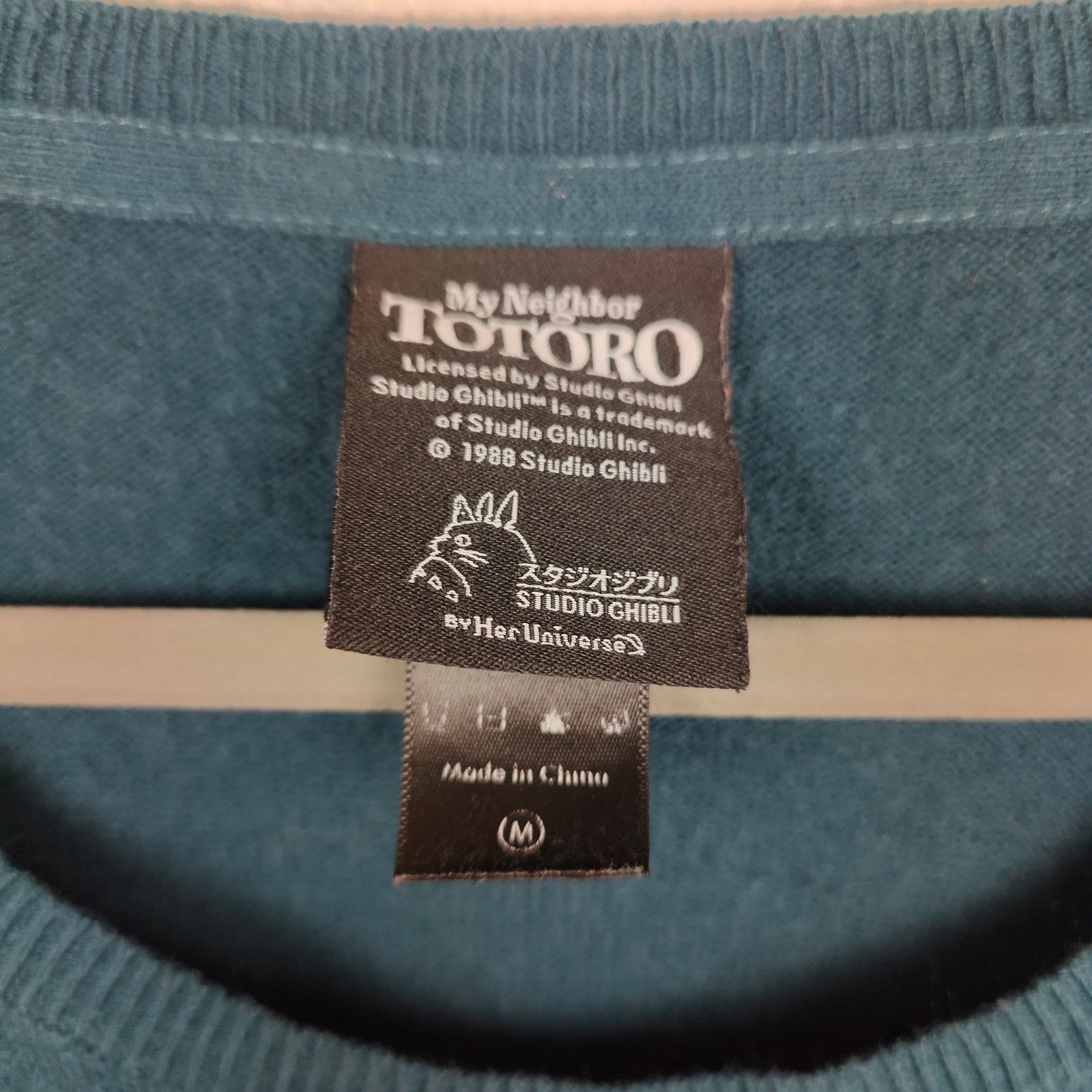 Other Studio Ghibli My Neighbor Totoro Sweater Womens Medium Teal Size M / US 6-8 / IT 42-44 - 5 Thumbnail