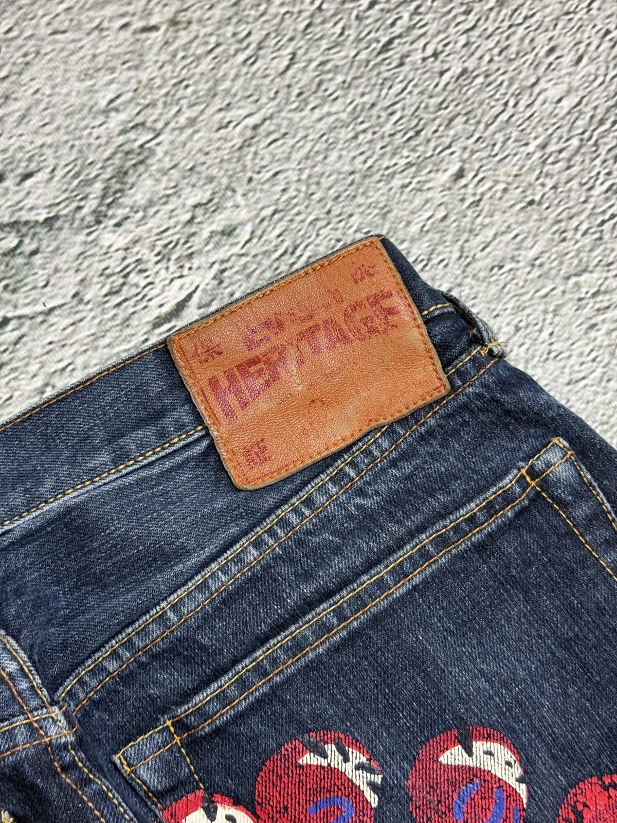 Evisu Evisu jeans daicock big logo red selvedge denim Japan Size US 30 / EU 46 - 4 Thumbnail