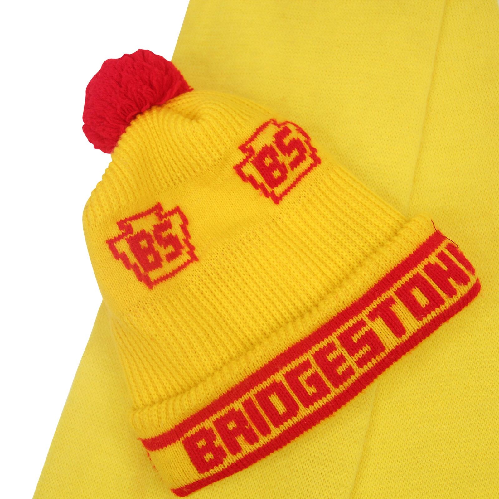 Vintage Vintage Bridgestone Tires knit Beanie Scarf Set Size ONE SIZE - 3 Thumbnail
