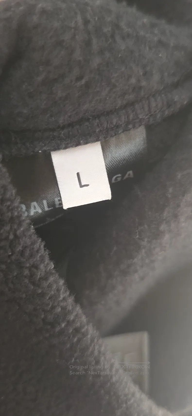 Balenciaga Balenciaga Black 3B Fleece Sweatshirt Size US L / EU 52-54 / 3 - 7 Thumbnail