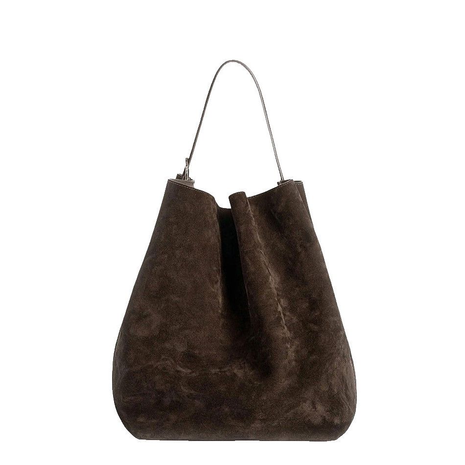 Toteme TOTEME Belted Tote Brown Suede Shoulder Bag New & Authentic Size ONE SIZE - 1 Thumbnail