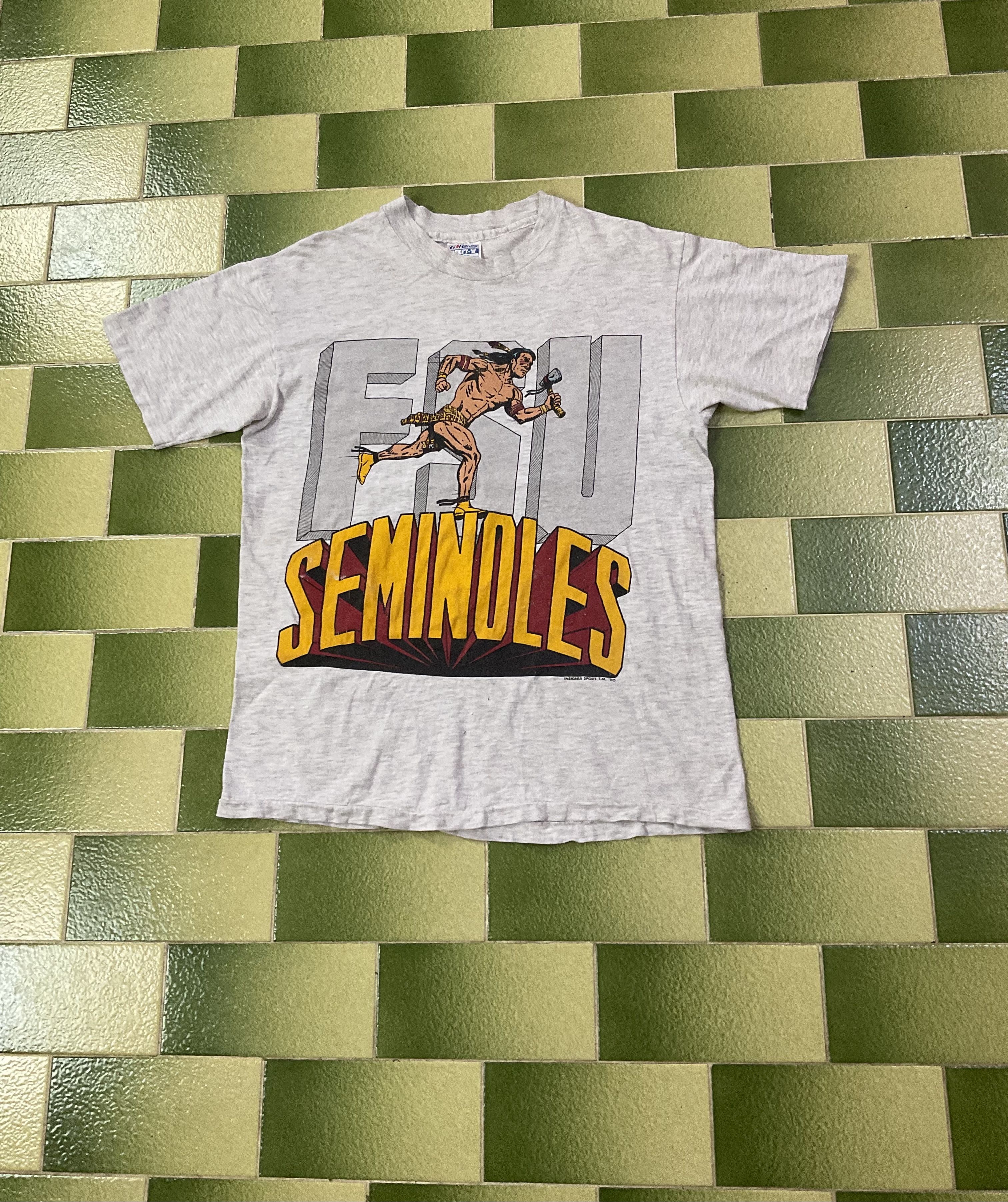 NCAA Vintage 1990 Florida State University FSU Seminoles T-Shirt Size US M / EU 48-50 / 2 - 1 Thumbnail