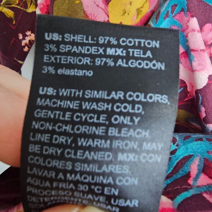 White House Black Market White House Black Market Womens Floral Ruched Front Poplin M Size M / US 6-8 / IT 42-44 - 9 Thumbnail