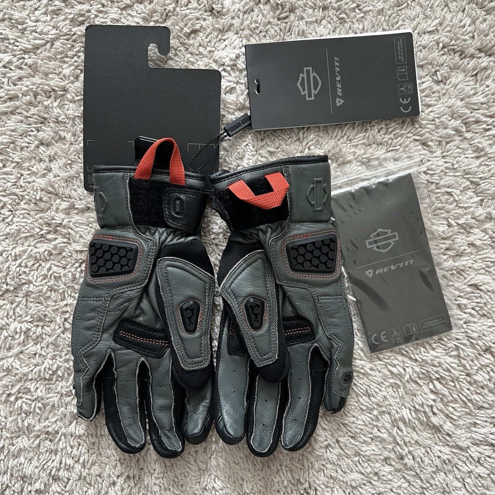 Harley Davidson Harley-Davidson x REV'IT Womens XL Grit Full-Finger Gloves Size ONE SIZE - 3 Thumbnail