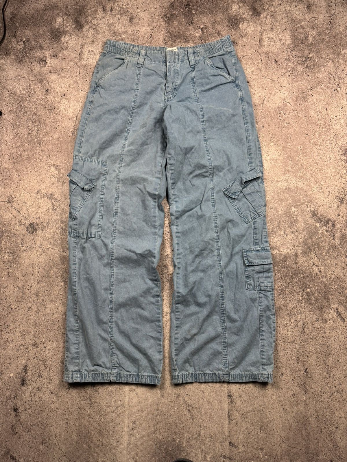 Bdg Vintage BDG Baggy Parachute Cargo Pants Y2KCargo Japanesse Size US 30 / EU 46 - 3 Thumbnail