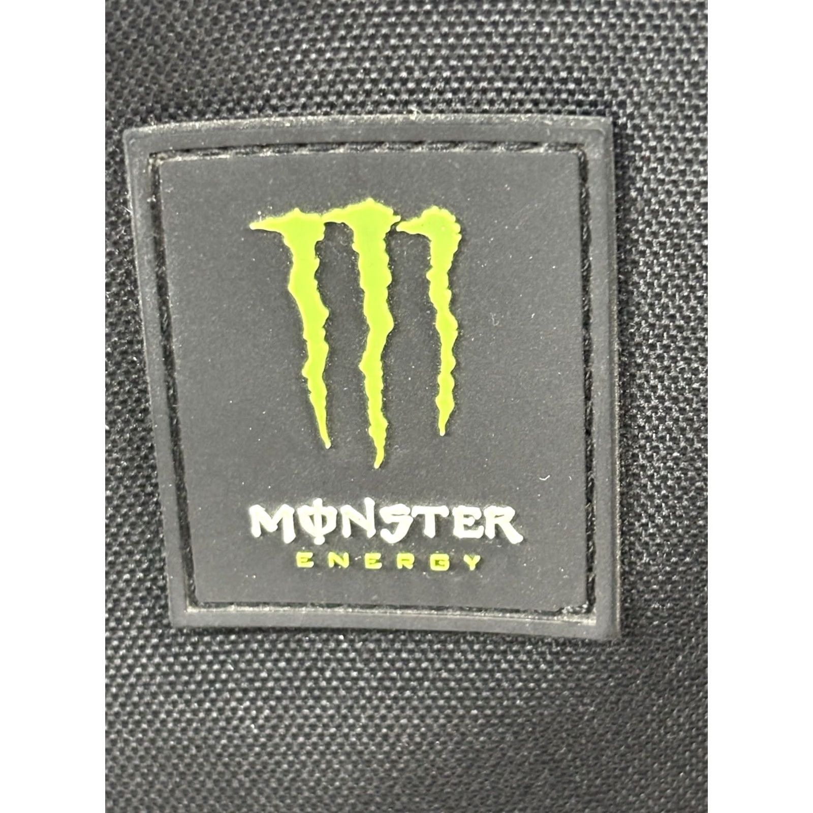 Vintage Monster Energy Backpack Black Padded with Zippers Pockets Laptop Nylon Polyester Adjustable Strap Men 14x20x6 Energy Drink Bag Daypack Size ONE SIZE - 2 Thumbnail