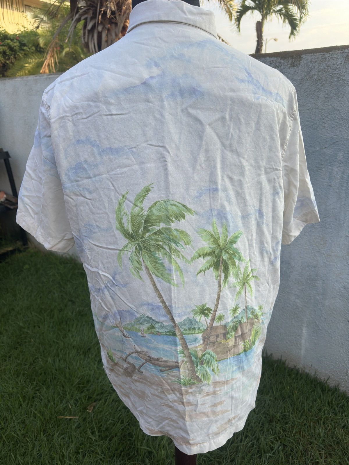 Tori Richard PreOwned Tori Richard Hawaiian Print Beige Men's L Size US L / EU 52-54 / 3 - 2 Thumbnail