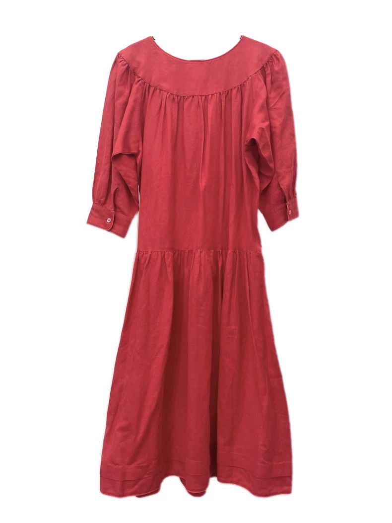 Kenzo KENZO Red wide-shouldered dress Size M / US 6-8 / IT 42-44 - 4 Thumbnail