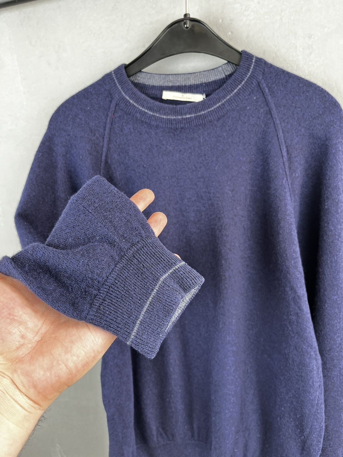 Ermenegildo Zegna × Z Zegna Ermenegildo Zegna wool sweater vintage Size US L / EU 52-54 / 3 - 3 Thumbnail