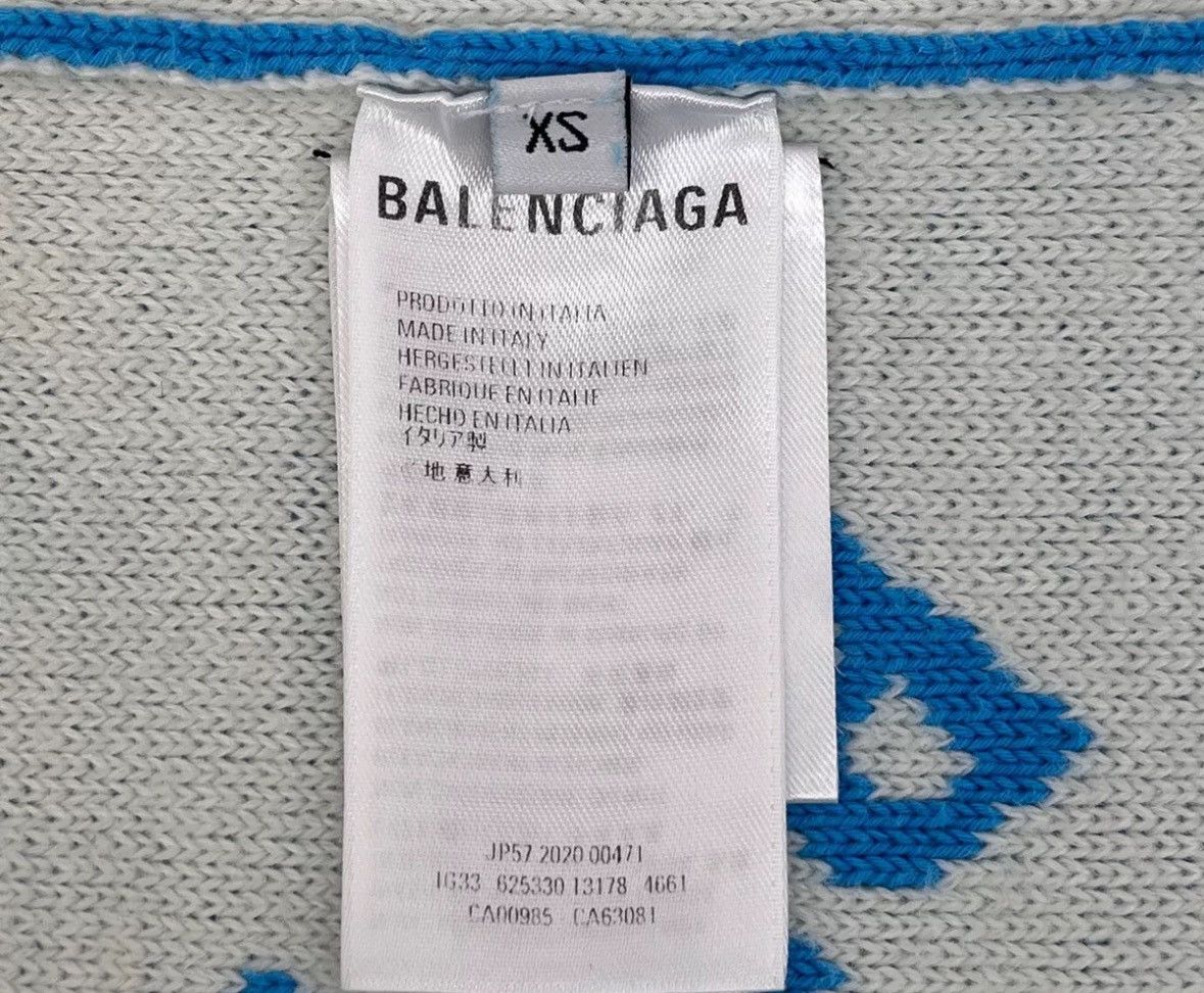 Balenciaga Balenciaga Sky Blue Light sweater with classic logo sweater Size US XS / EU 42 / 0 - 8 Thumbnail