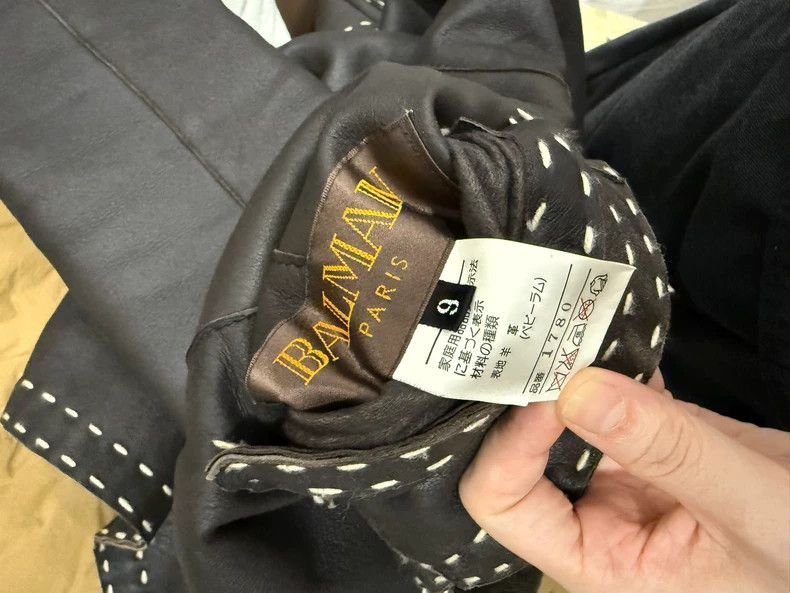Balmain Balman Vintage Reversible Leather Jacket- Size US M / EU 48-50 / 2 - 3 Thumbnail