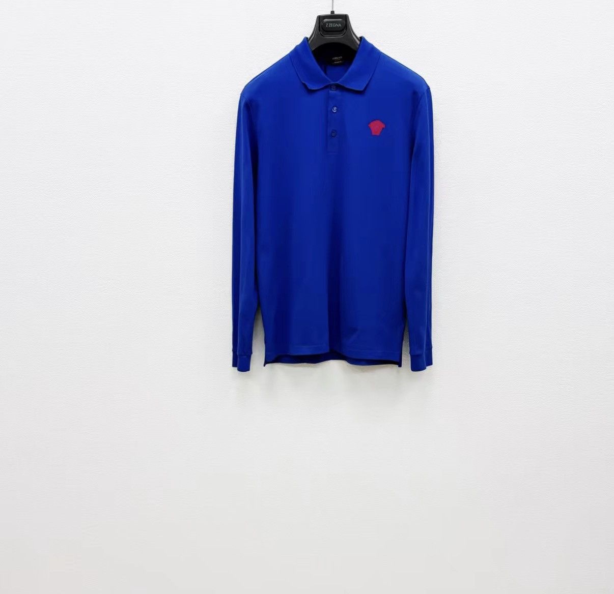 Versace VERSACE Mainline Embroidered Long Sleeve Polo Shirt J30 Size US S / EU 44-46 / 1 - 1 Thumbnail