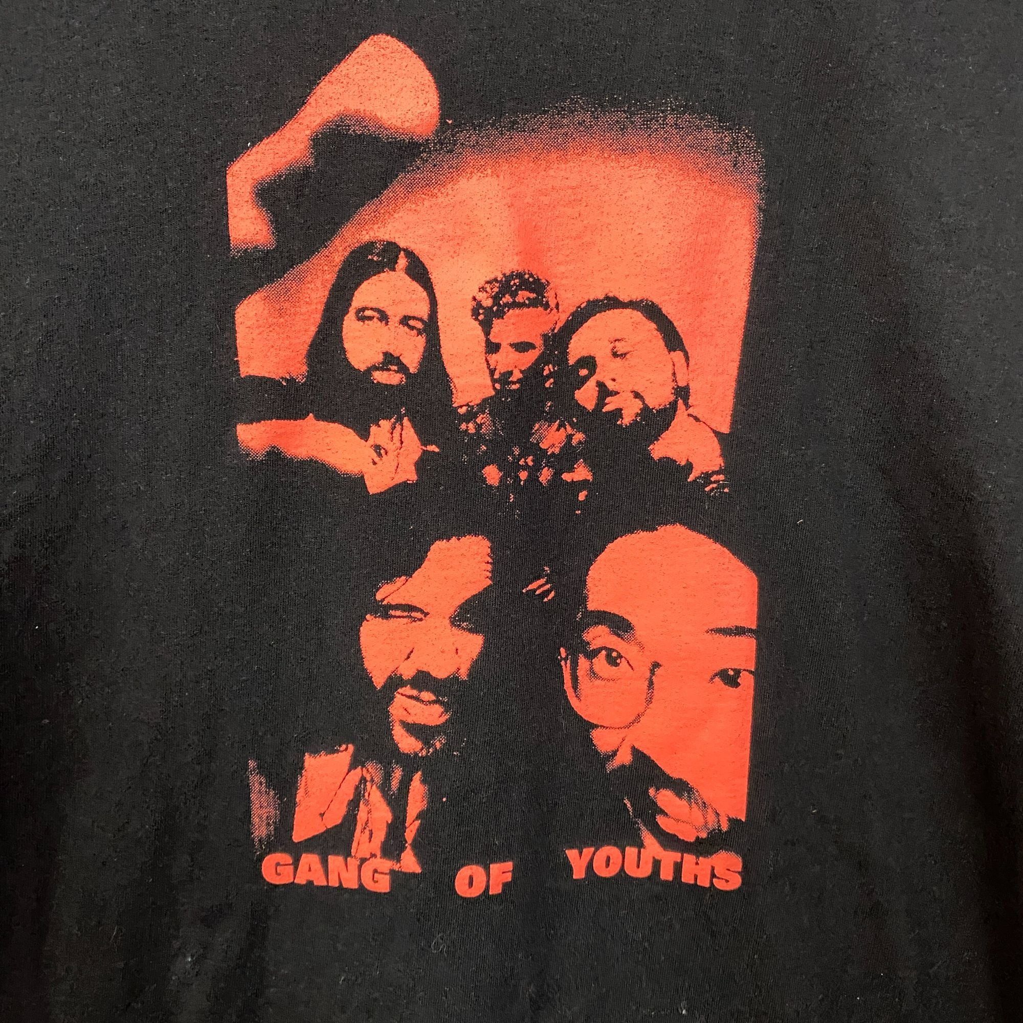 Band Tees Gang of Youth Face Print Black T-Shirt XXL Size US XXL / EU 58 / 5 - 2 Thumbnail