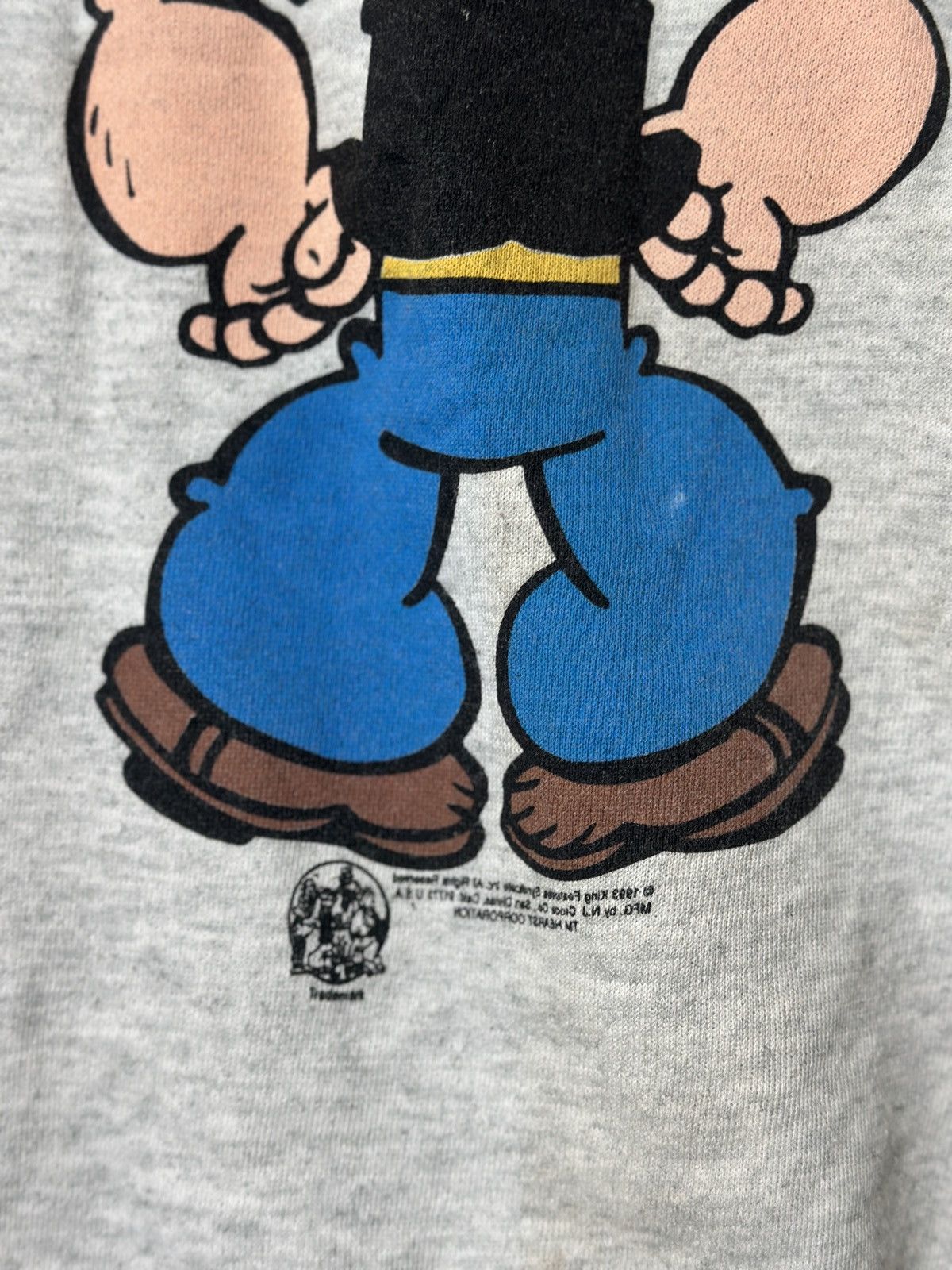 Vintage Vintage Popeye Mirror Print Sweatshirt Size US L / EU 52-54 / 3 - 12 Thumbnail