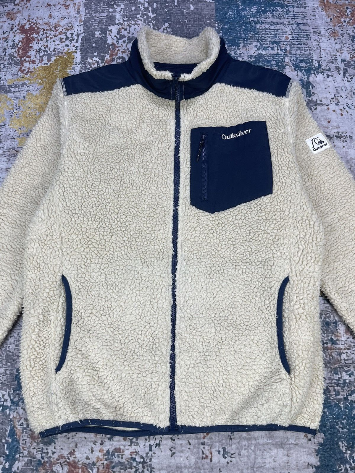 Quiksilver Quicksilver Vintage Retro BOA Fleece Jackets Size US M / EU 48-50 / 2 - 2 Thumbnail