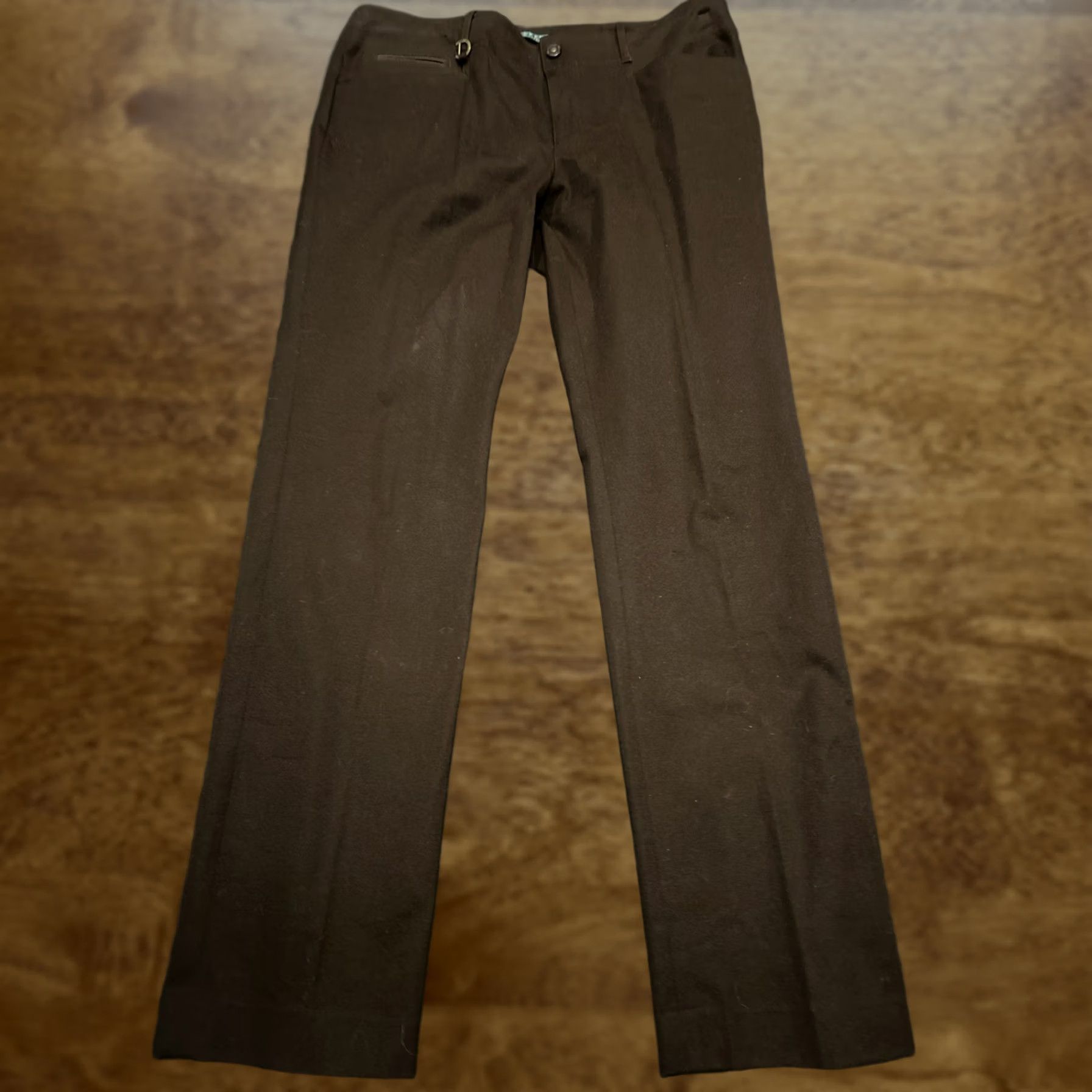 Ralph Lauren Ralph Lauren Slim Straight Pants Chino Cotton Blend Brown Ankle Inseam 31 Women's 12 B32 Size 34" / US 12 / IT 48 - 1 Thumbnail