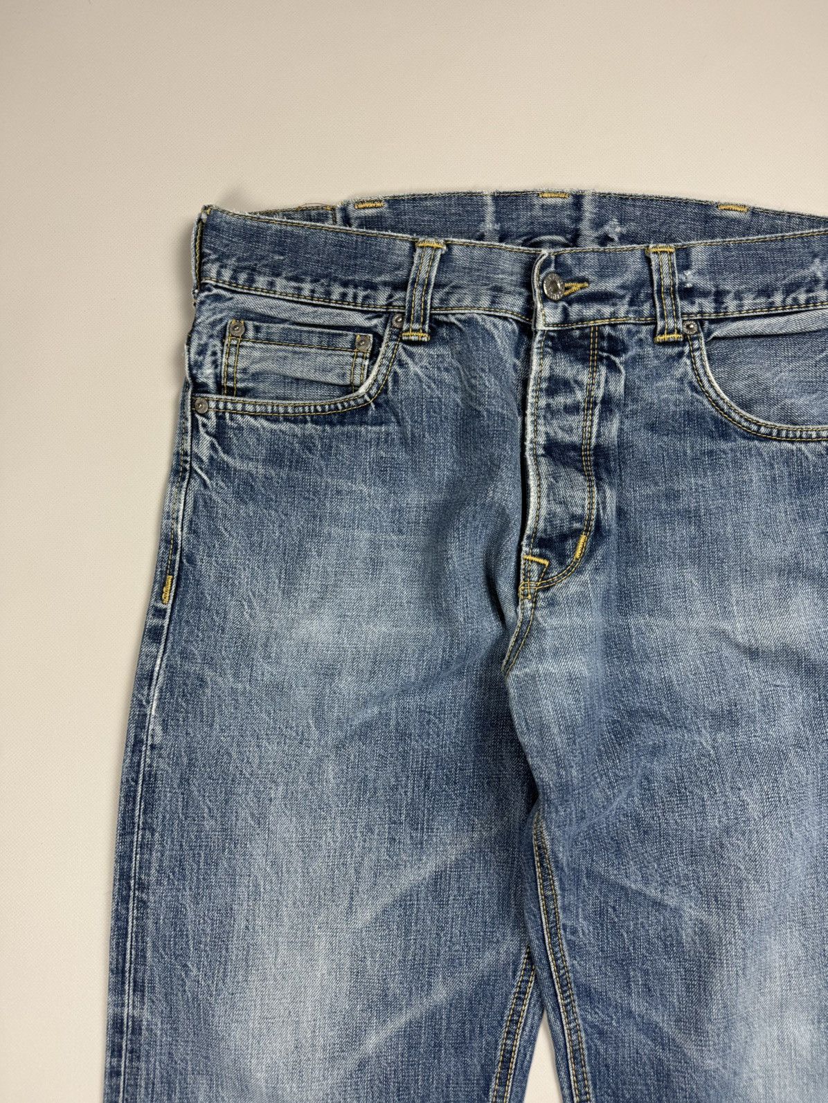 Pike Brothers Pike Brothers Men’s Selvedge Denim Back Buckle Jeans Size 33 Size US 33 - 6 Thumbnail