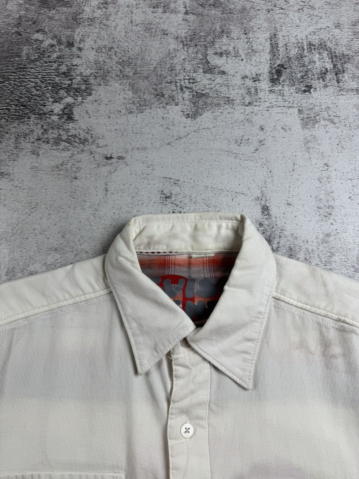 Evisu Evisu Gensis Japan Flag Velour Corduroy Medium Button Longsleeve Shirt Size US M / EU 48-50 / 2 - 18 Thumbnail