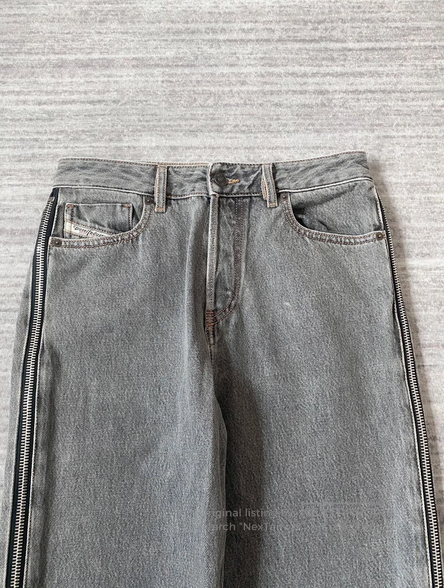 Y/Project diesel gray red zipper flared jeans. Size US 29 - 2 Thumbnail