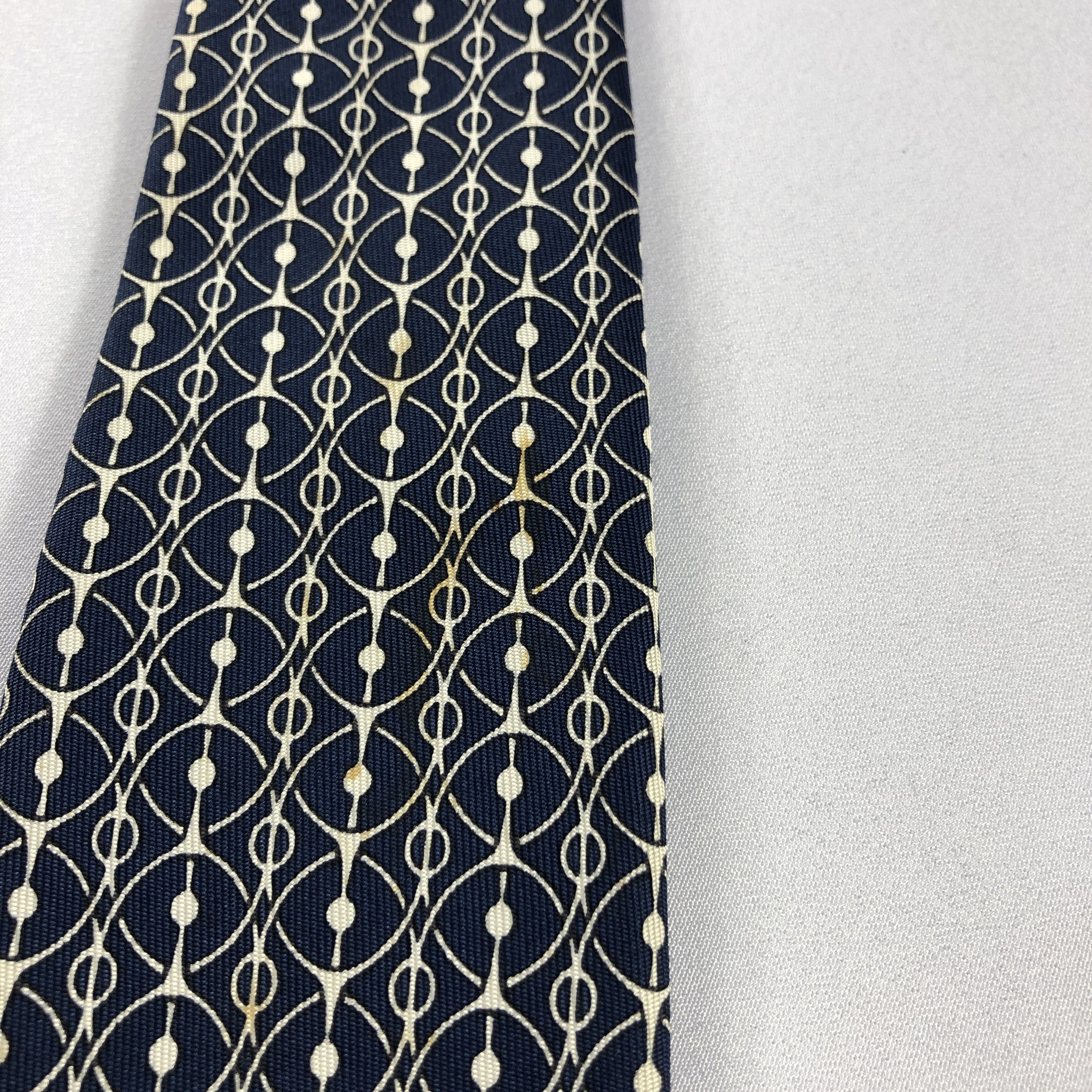 Hermes Hermes Silk Neck Ties T122 Size ONE SIZE - 8 Thumbnail