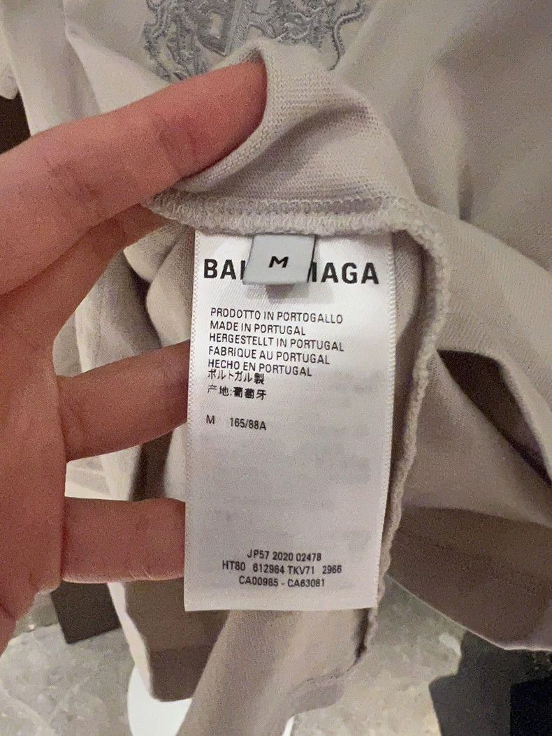 Balenciaga Balenciaga Wheat ear double B embroidered T shirt rice whi Size US M / EU 48-50 / 2 - 5 Thumbnail
