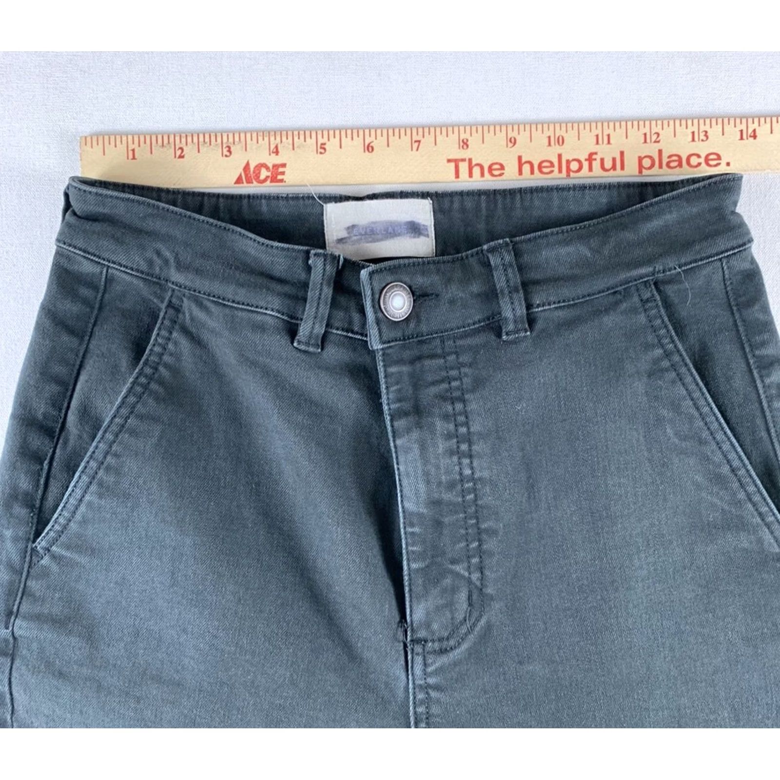 Everlane EVERLANE JEANS WOMENS BLACK CROPPED SLIM REGULAR 28X25 Size 28" / US 6 / IT 42 - 6 Thumbnail