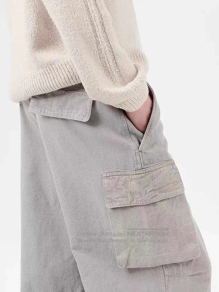 Our Legacy Our Legacy Gravel color wide-leg workwear trousers Size US 32 / EU 48 - 3 Thumbnail