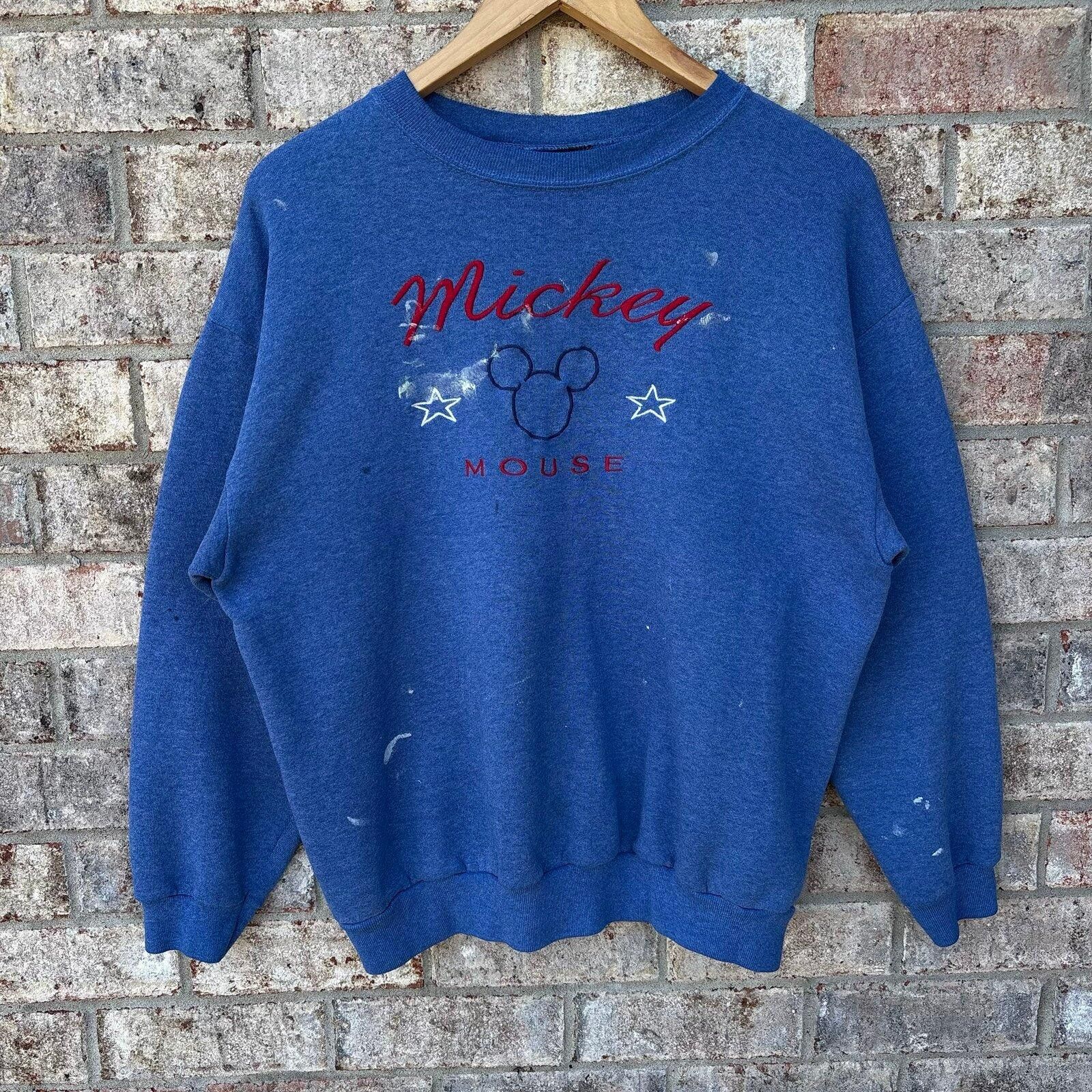 Disney Vintage 90s Disney Mickey Mouse sweatshirt Size US L / EU 52-54 / 3 - 1 Thumbnail