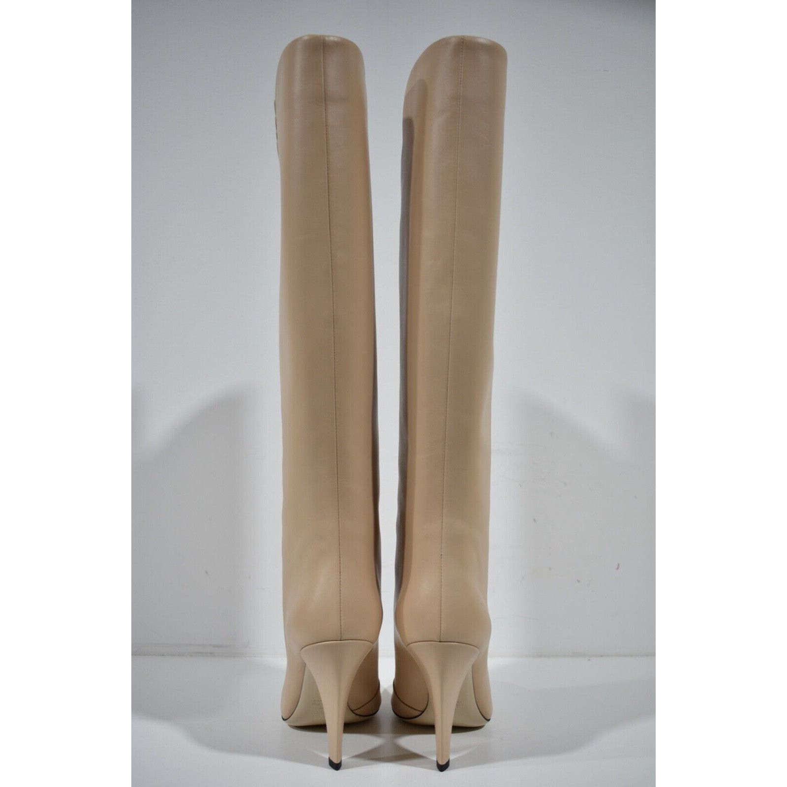 Fendi Fendi Karligraphy FF Logo Motif Poudre Beige Nude Leather Size US 10 / IT 40 - 11 Thumbnail