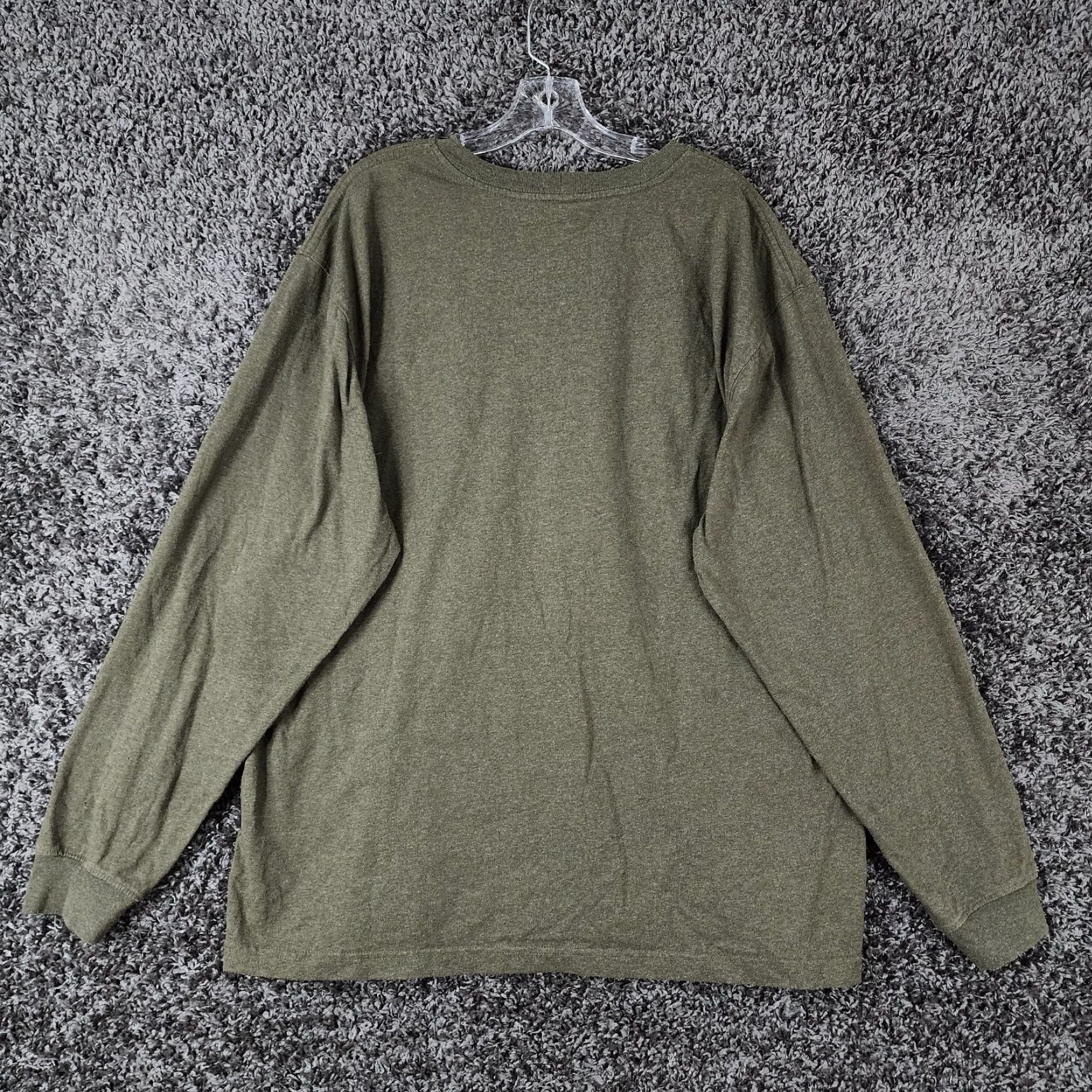 Carhartt Carhartt Long Sleeve Tee Mens Green XL Cotton Poly Blend Size US XL / EU 56 / 4 - 5 Thumbnail