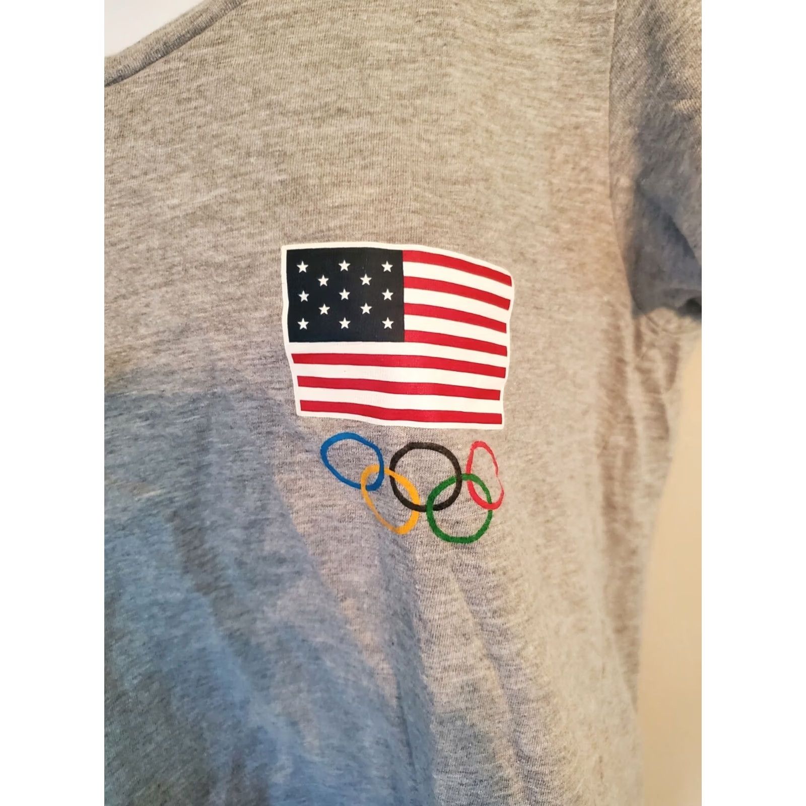 Vintage Team USA Tokyo Olympics Shirt Womens Juniors Medium Gray Size M / US 6-8 / IT 42-44 - 2 Thumbnail