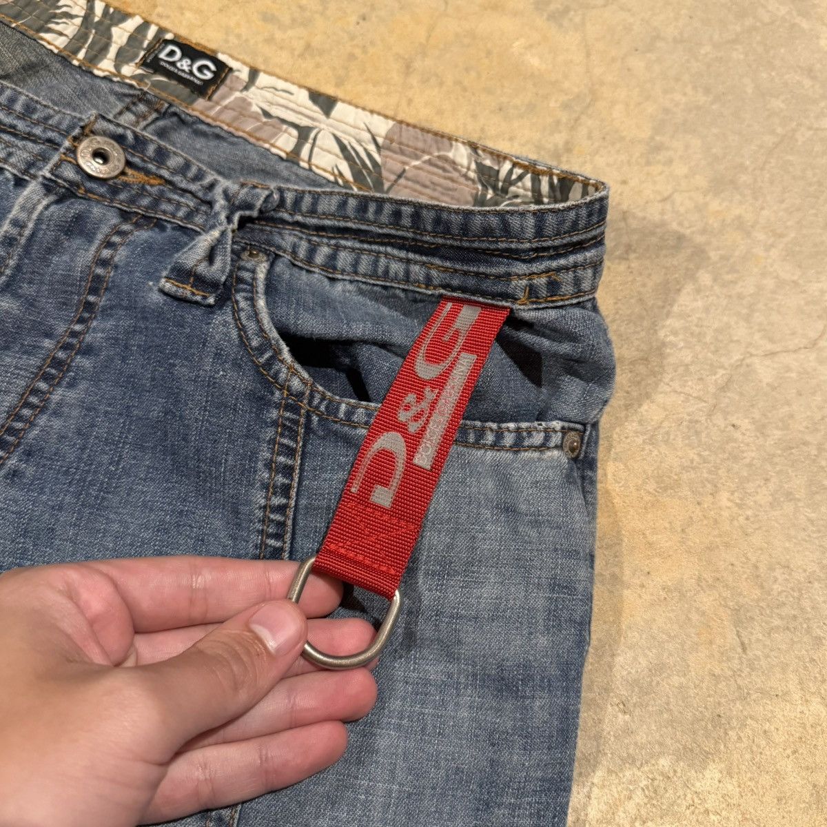 Dolce & Gabbana Vtg 2000s Dolce & Gabbana Double Seam Faded Distressed Jeans Size US 31 - 6 Thumbnail