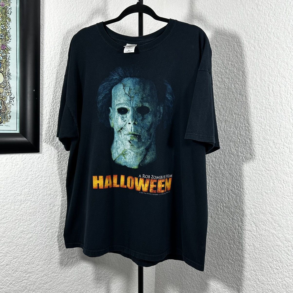 image of Expert Horror x Movie 2007 Halloween Michael Myers Promo Movie in Black, Men's (Size 2XL)