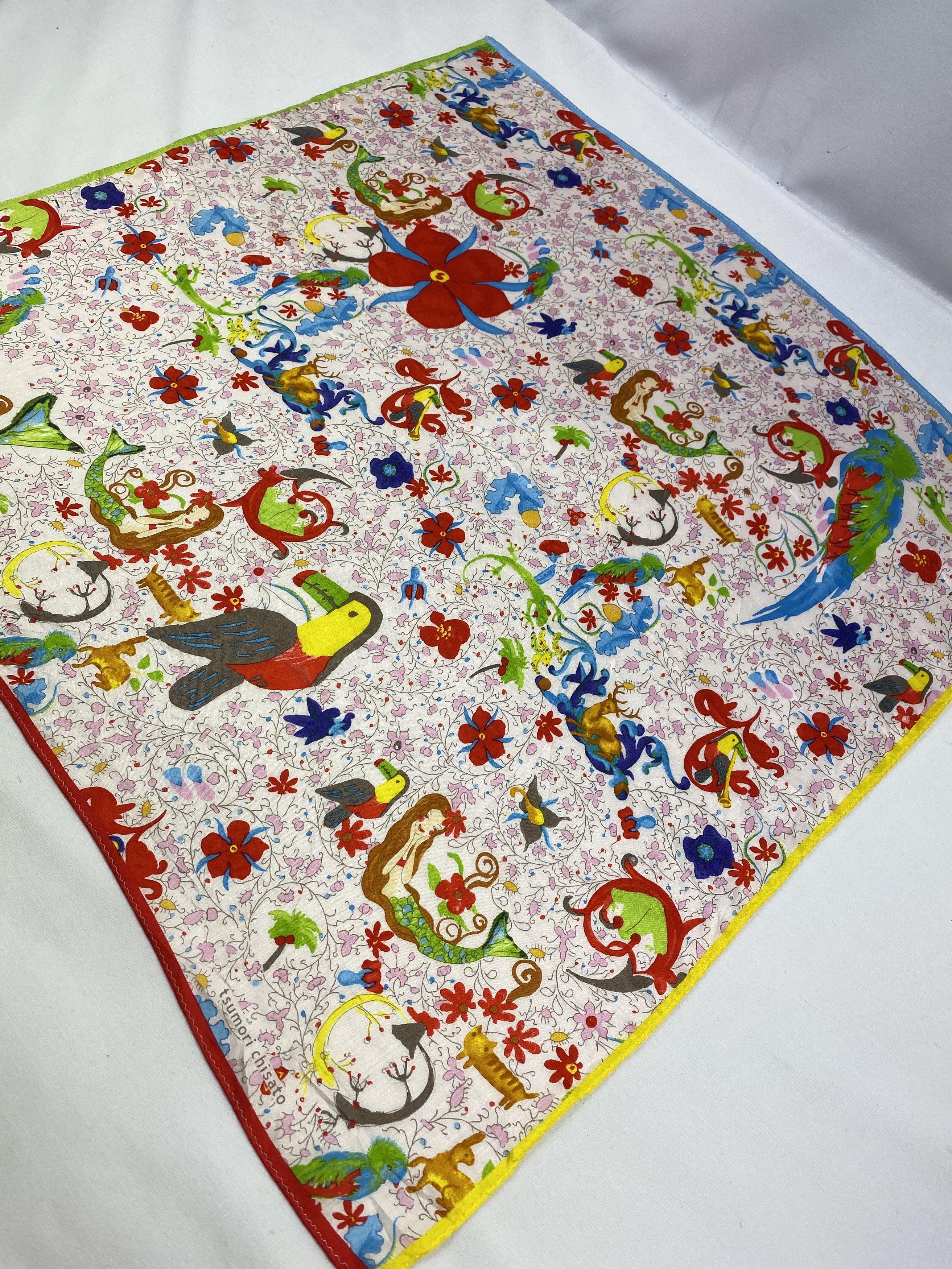 Issey Miyake Tsumori Chisato Handkerchief / Bandana / Neckerchief A809 Size ONE SIZE - 4 Thumbnail