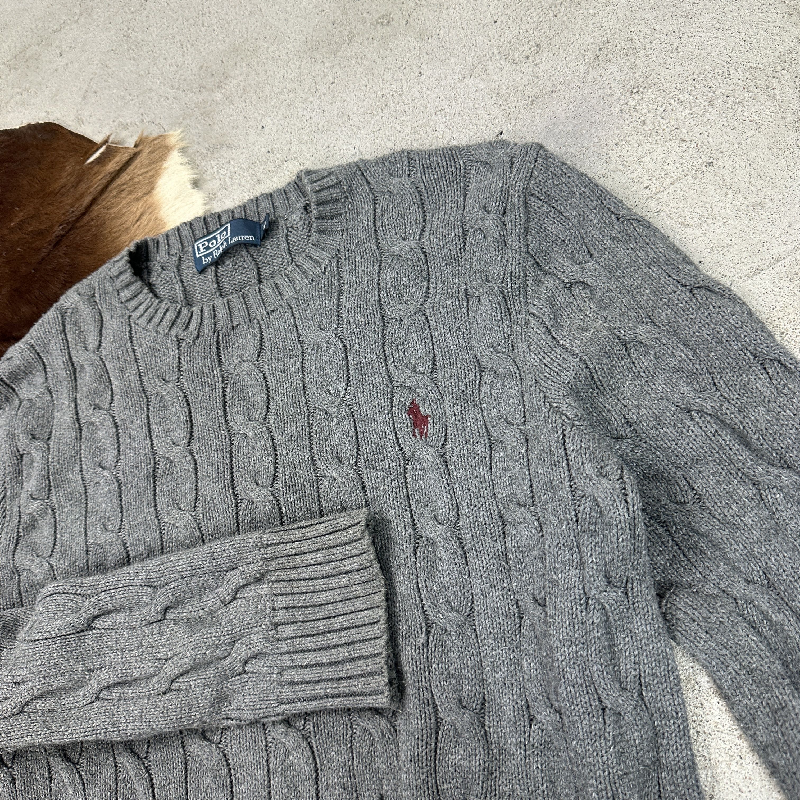 Polo Ralph Lauren × Vintage Vintage Preppy Old Money Polo Ralph Lauren Cable Sweater 00s Size US M / EU 48-50 / 2 - 4 Thumbnail