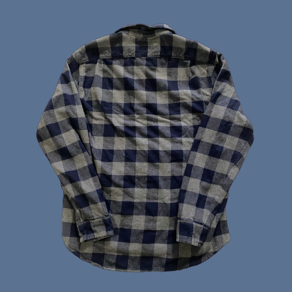 J.Crew J.CREW Shirt Plaid Button-Up Long Sleeve Blue/Gray Medium Regular Mens Vintage No Size US M / EU 48-50 / 2 - 1 Thumbnail