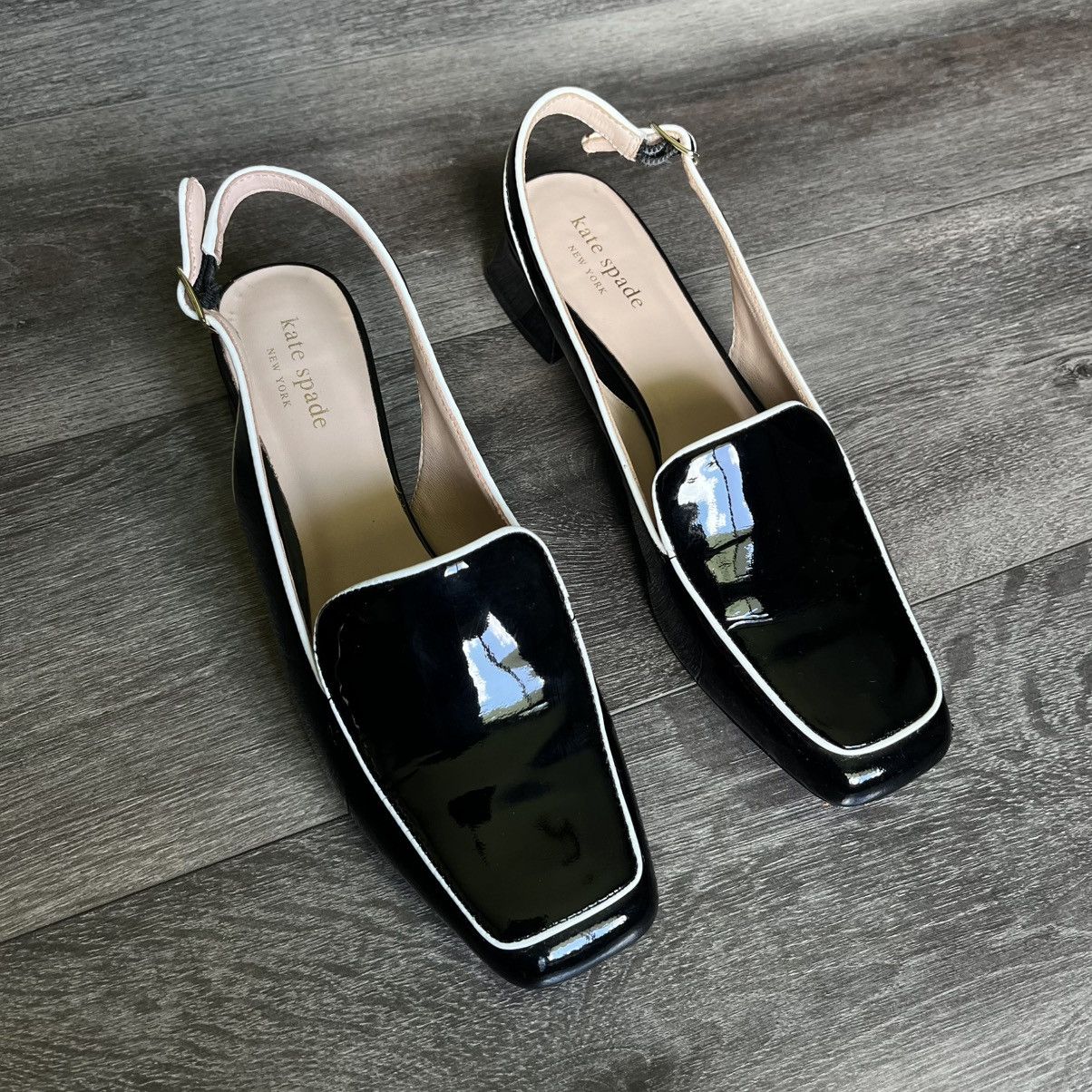 Kate Spade Kate Spade New York Patent Leather Sahiba Pumps Black 7.5 Size US 7.5 / IT 37.5 - 1 Thumbnail