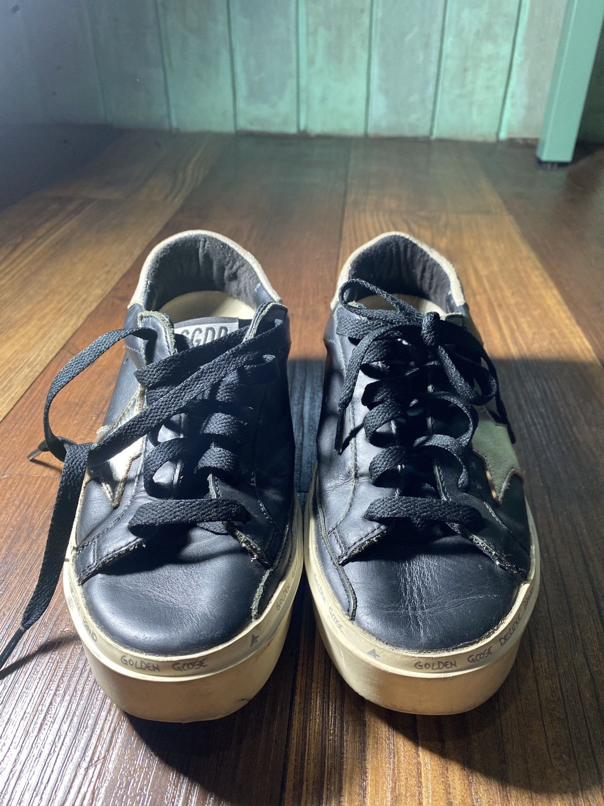 Golden Goose Golden Goose Hi Star Black Silver Size US 5 / IT 35 - 2 Thumbnail