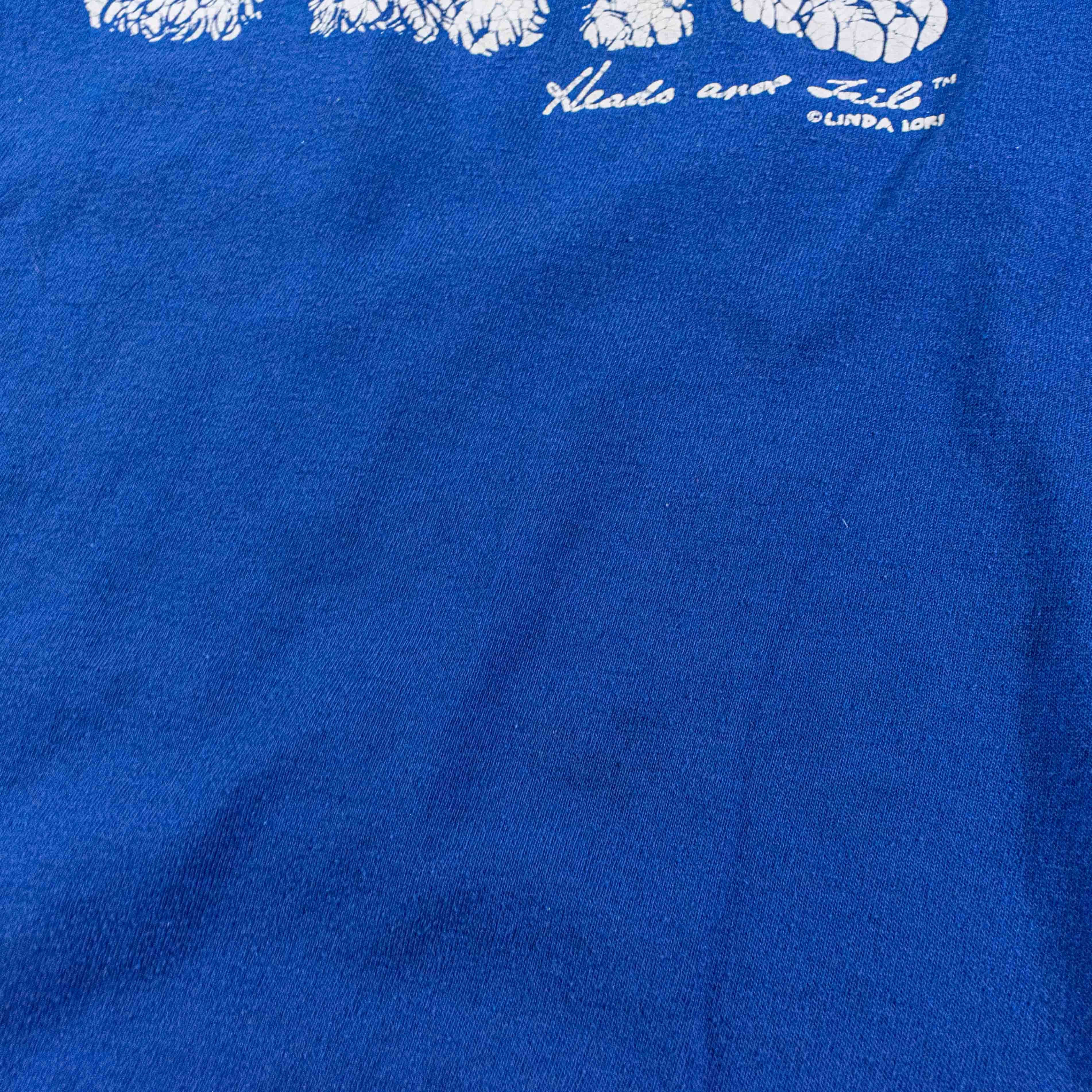 Vintage Dogs T-Shirt Linda Lori Heads & Tails 90s Graphic Art Size US L / EU 52-54 / 3 - 7 Thumbnail